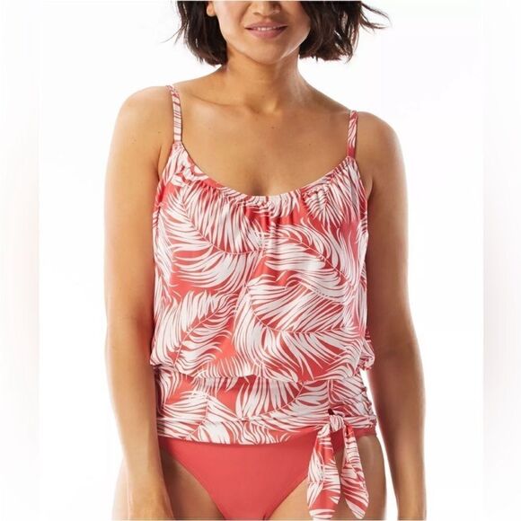 Coco Reef Contours Clarity Bandeau Printed Tankini swimming Top - Bloom 16/40D - Picture 1 of 16